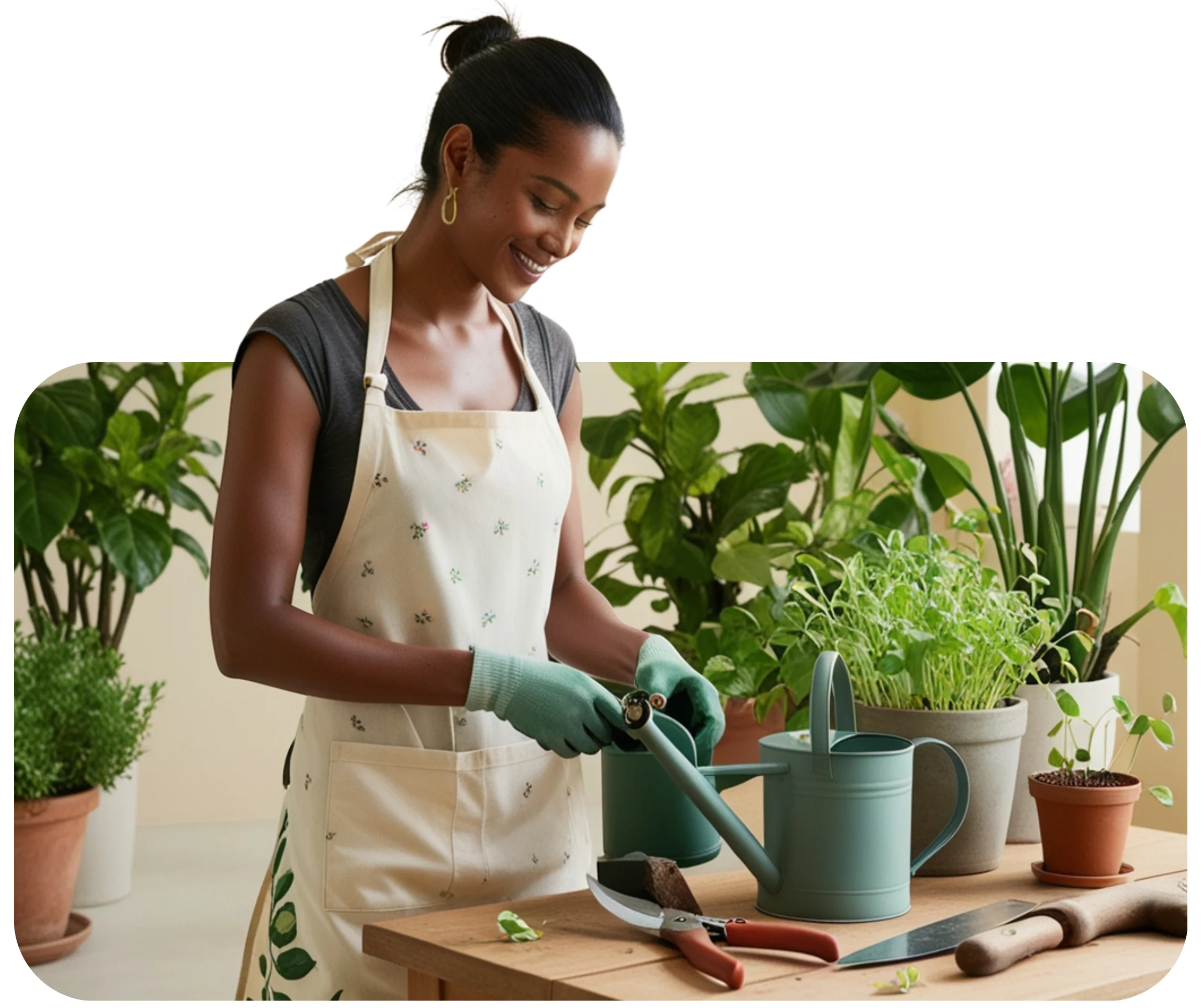 Curated outdoor greenery